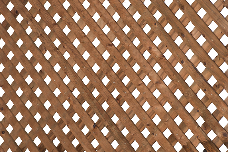 Treillis super intimité en bois traité brun 4 x 8